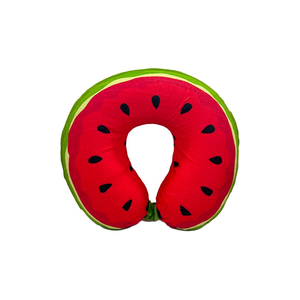 COJÍN PARA VIAJES CON DISEÑO DE FRUTAS ADORO