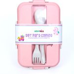 ADORO - SET PARA COMIDA ROSADO